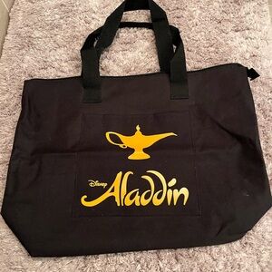 Disney Aladdin Black Canvas Tote